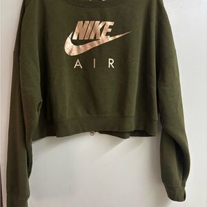 Nike Olive Green Women's Sweatshirt